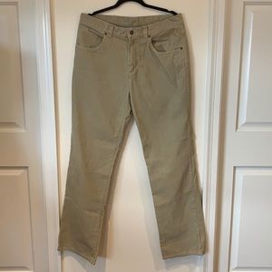 Patagonia Organic Cotton Beige Corduroy Pants - Medium
